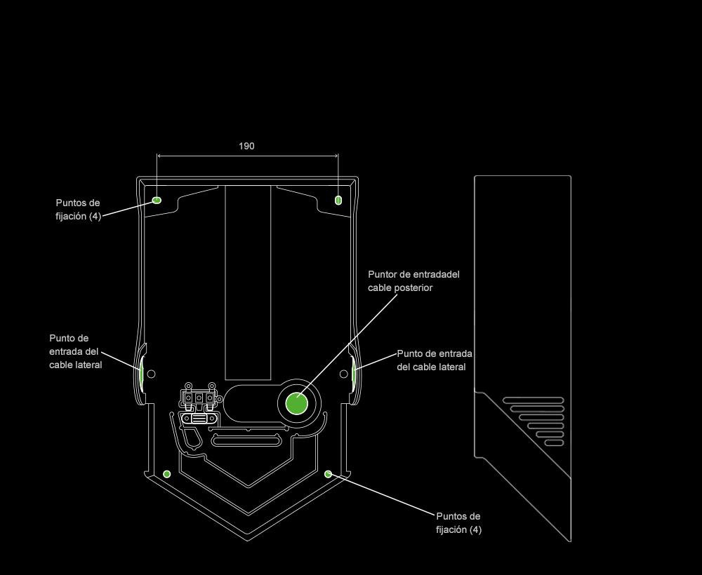 Dyson Airblade V hand dryer internal dimensions